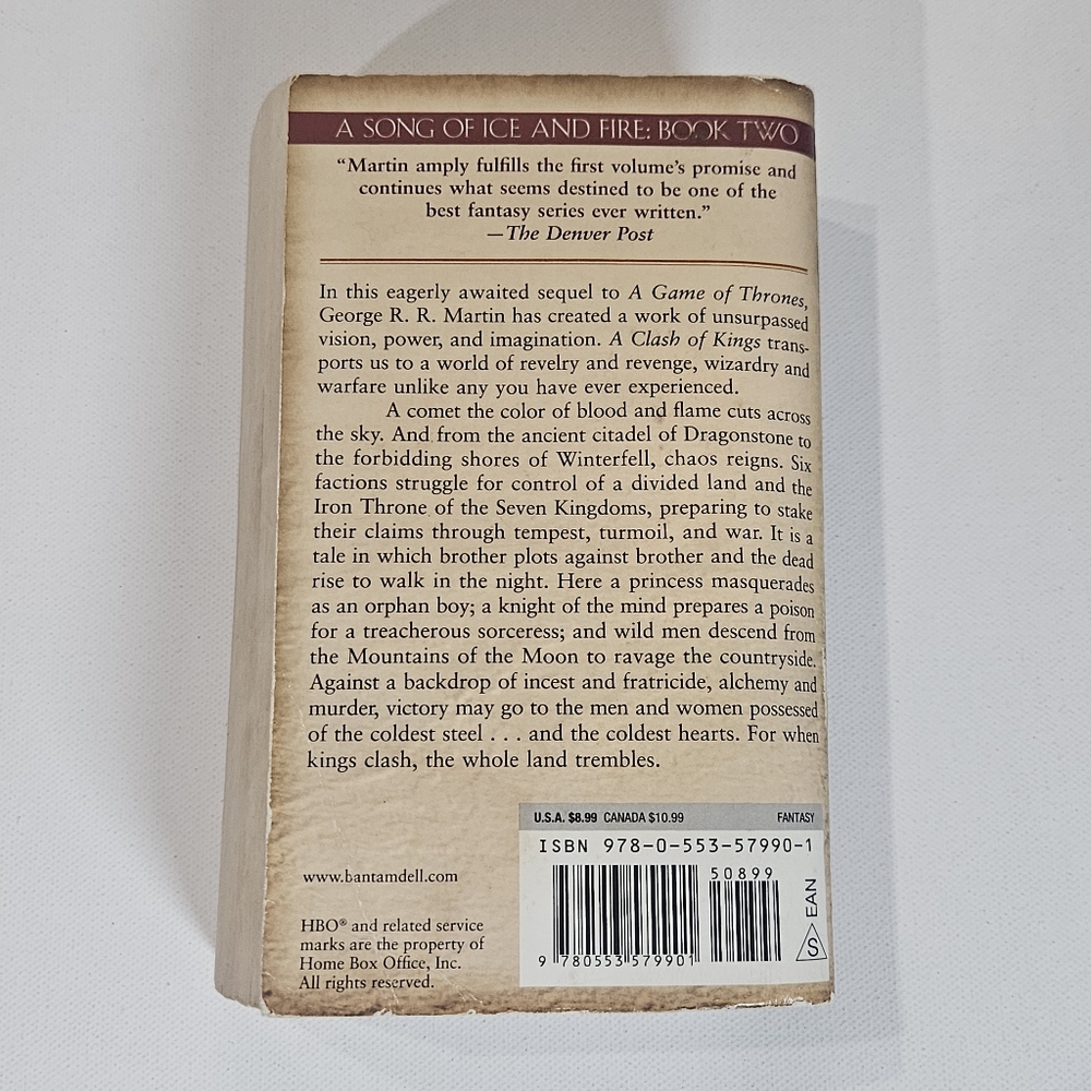Game Of Thrones A Clash Of Kings George R.R. Martin Epic‎ Fantasy 2011 Edition - Picture 4 of 4